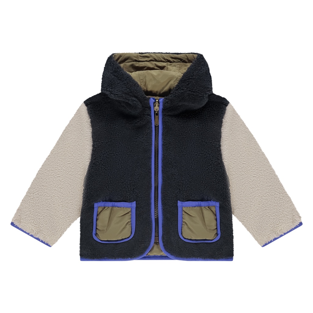 Babyface | Jas Boys Baby Teddy Jacket Reversible Army