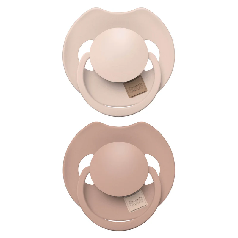Difrax | Fopspeen Dynamisch Prime Nude/Blush 0-6m 2-pack