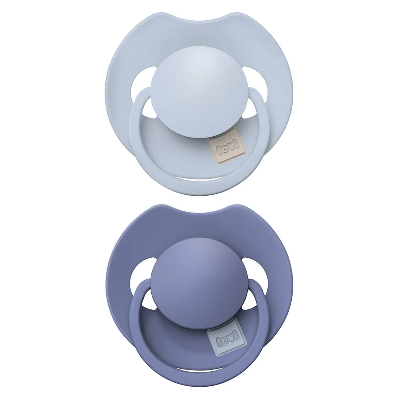 Difrax | Fopspeen Dynamisch Prime Baby Blue/Blue 0-6M 2-pack