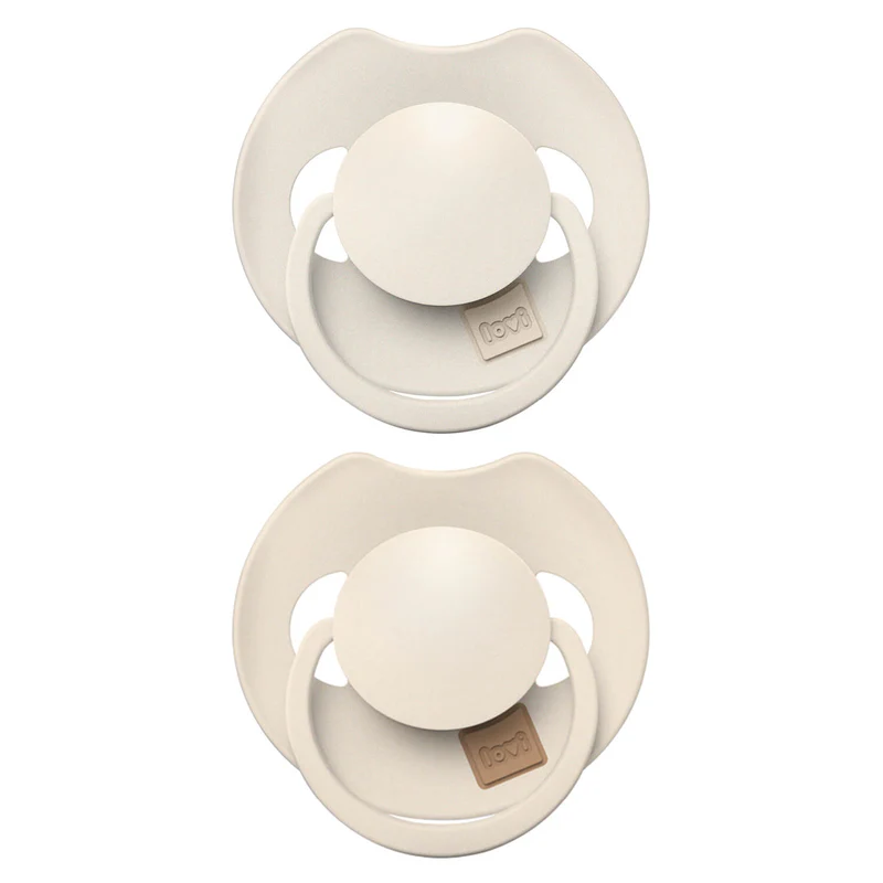 Difrax | Fopspeen Dynamisch Prime Coconut/Ivory 6-18M 2-pack