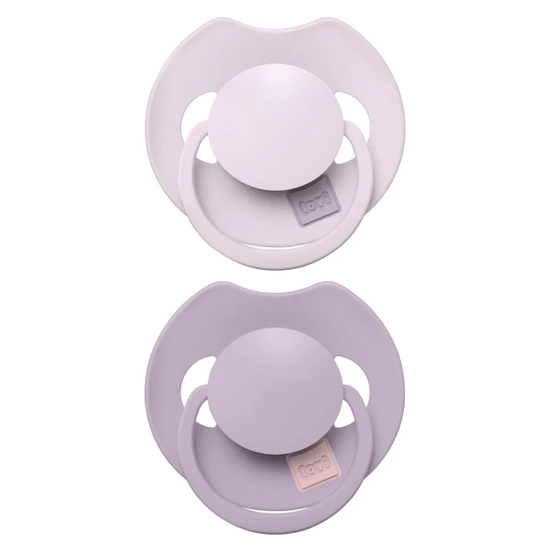 Difrax | Fopspeen Dynamisch Prime Lilac/Violet 0-6M 2-pack
