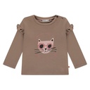 Babyface | T-shirt Girls Baby T-shirt Longsleeve Sepia