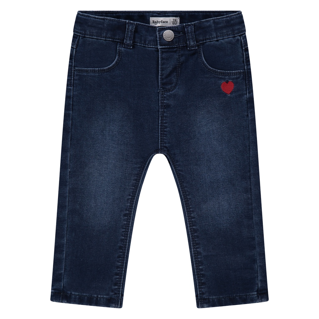 Babyface | Broek Girls Baby Denim Medium Blue Denim