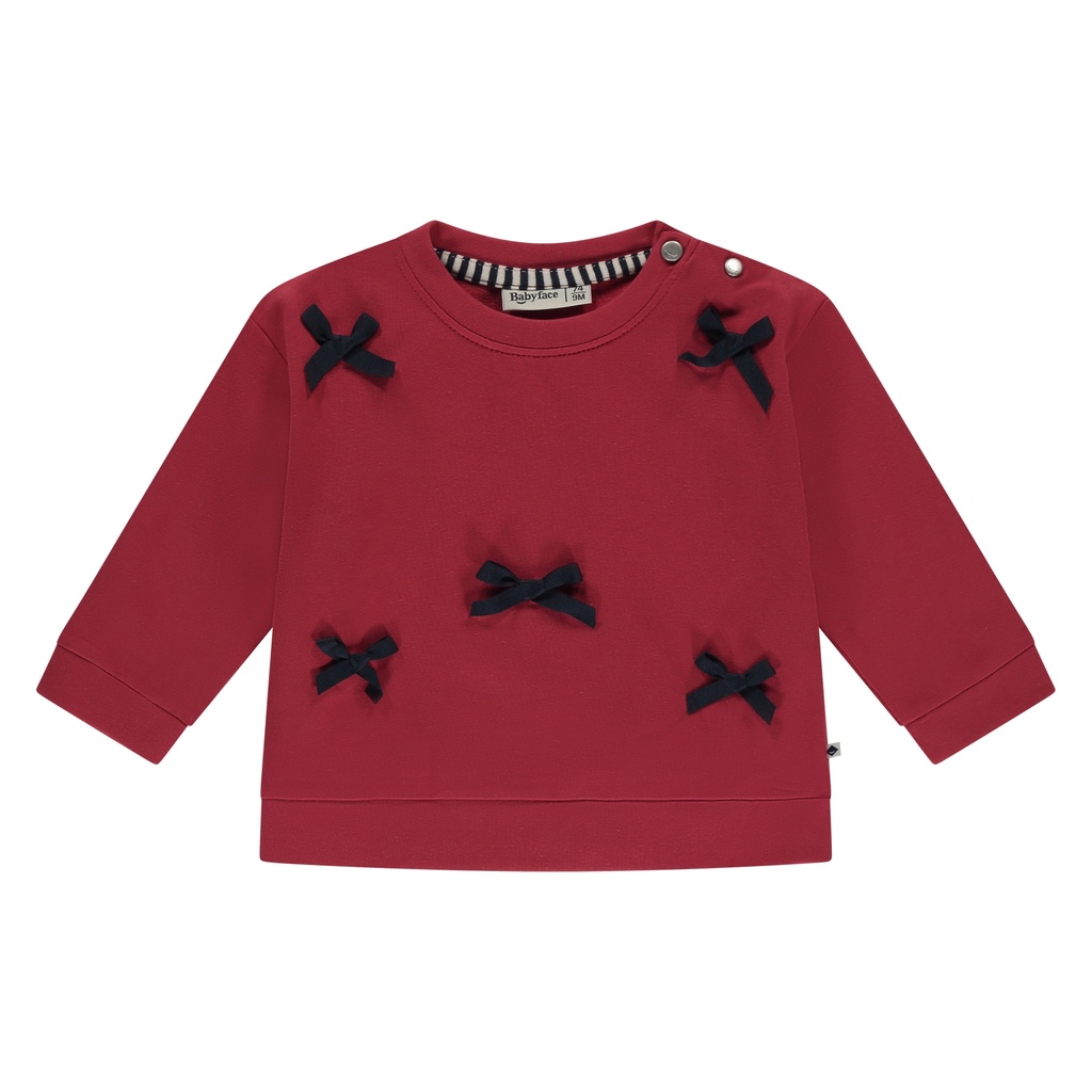 Babyface | Pull Girls Baby Sweatshirt Scarlet