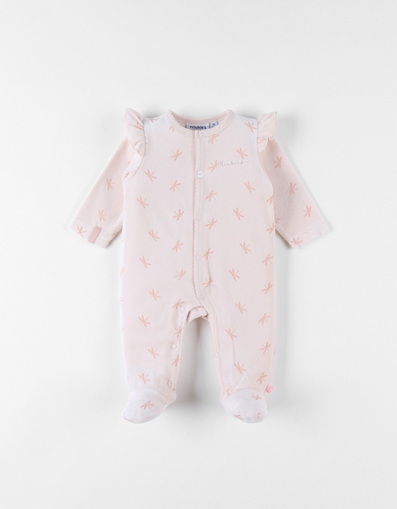 Noukies | Pyjama Popsie Gigi & Louli Fluweel Popsie Roze