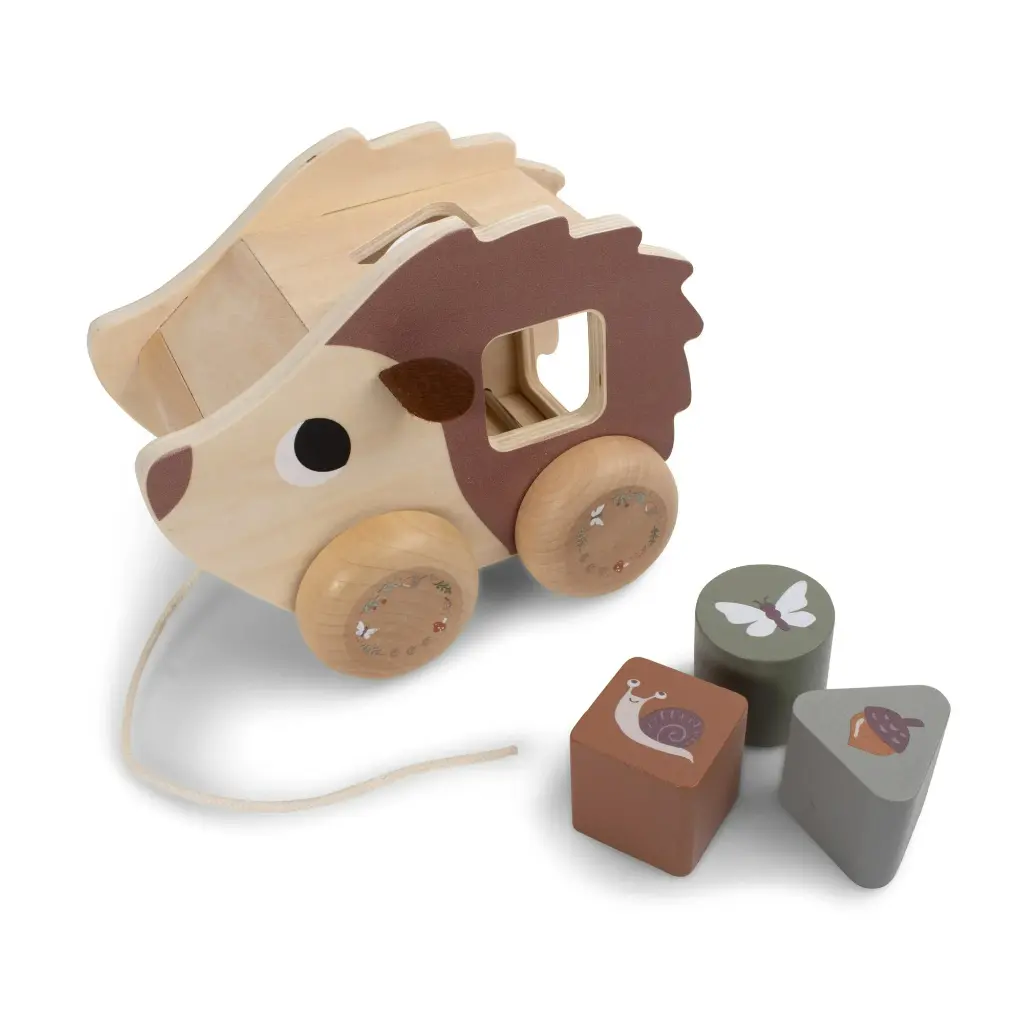 Filibabba | Sorteervormen Egel met Trekkoord Hout