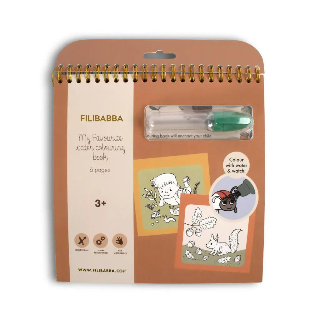 Filibabba | Mijn Kleurboek Met Waterverf Bos 