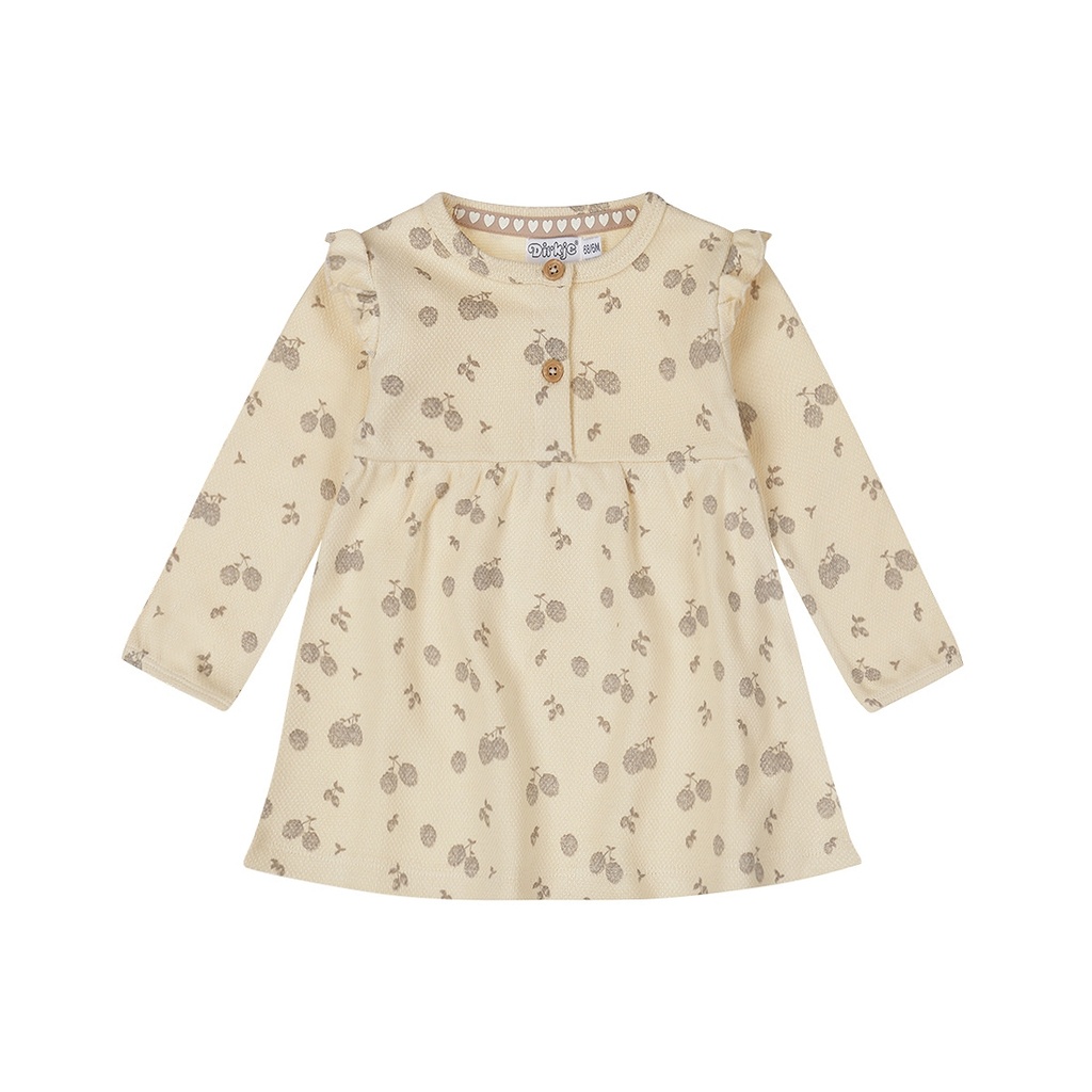 Dirkje | Jurk Girls Pretty Fall Dress Longsleeve Off White