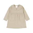 Dirkje | Jurk Girls Pretty Fall Dress Longsleeve Beige Grey