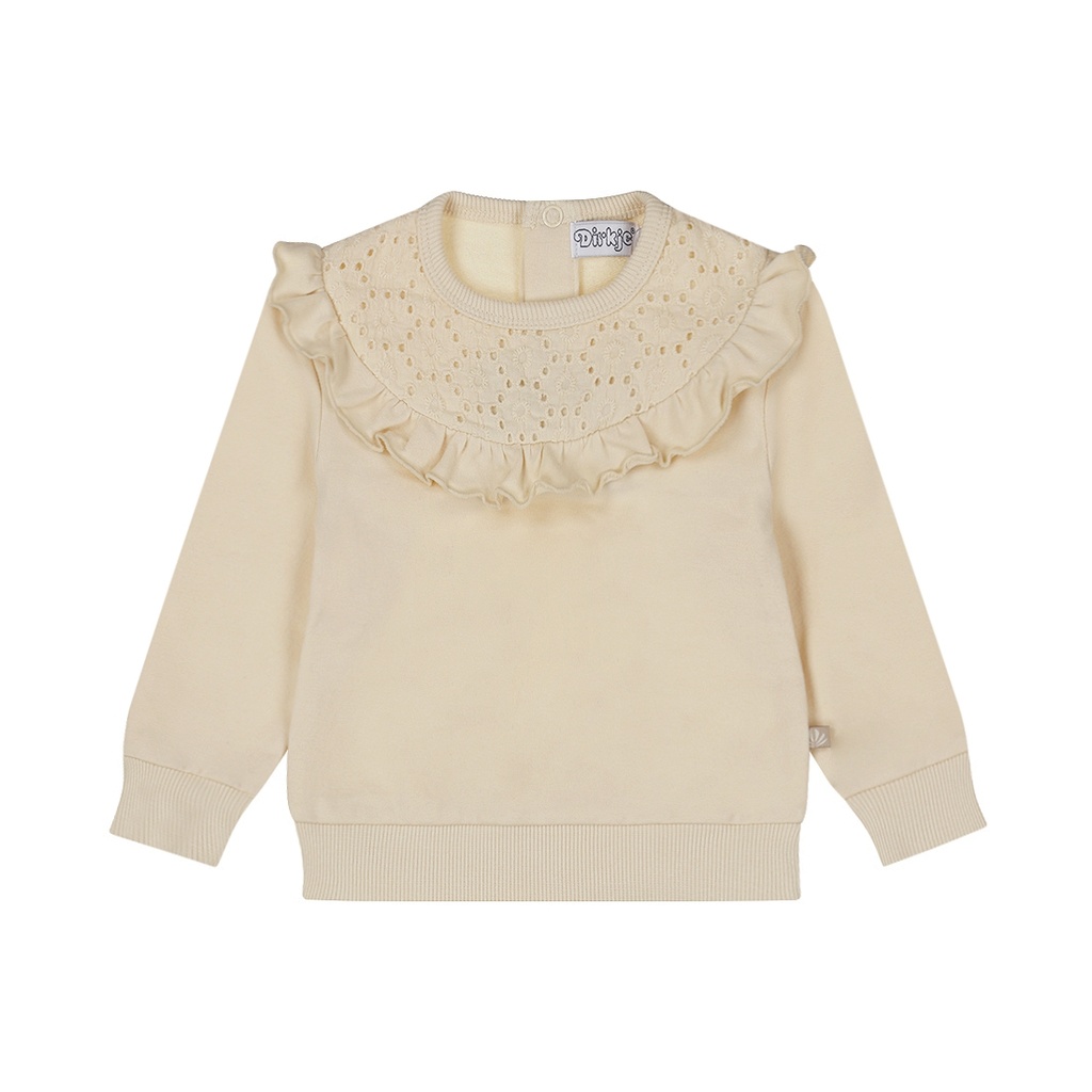 Dirkje | Pull Girls Pretty Fall Sweater Off White