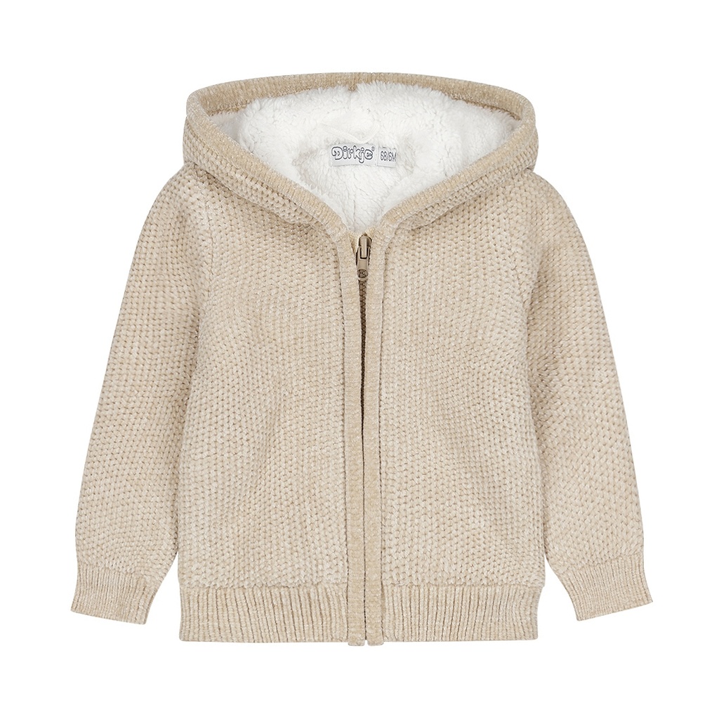 Dirkje | Jas Girls Pretty Fall Outside Cardigan Beige Grey
