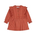 Dirkje | Jurk Girls Berry Dress Longsleeve Terra