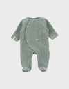 Noukies | Pyjama Funny Mammouth Fluweel Rib Groen