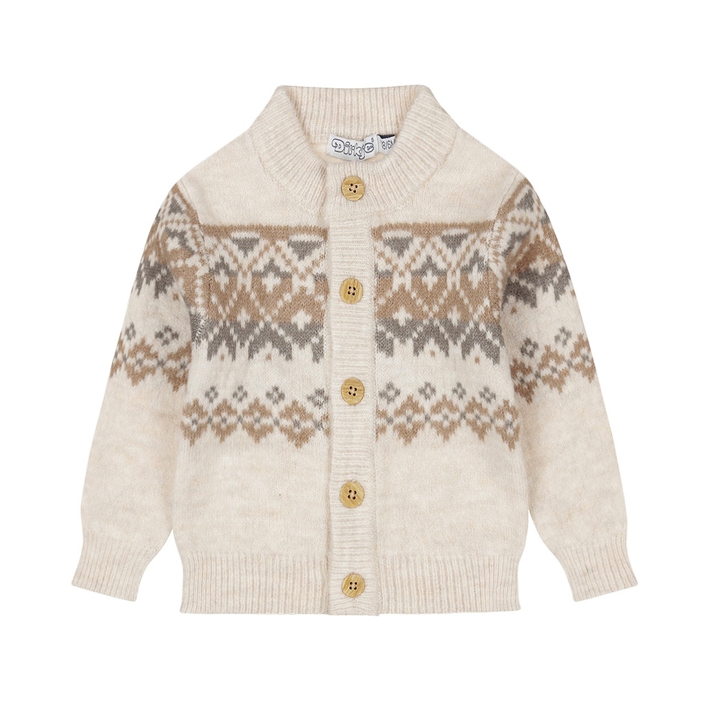 Dirkje | Gilet Boys Safari Friends Cardigan Pebble