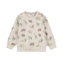 Dirkje | Pull Boys Safari Friends Sweater Loose Fit Pebble