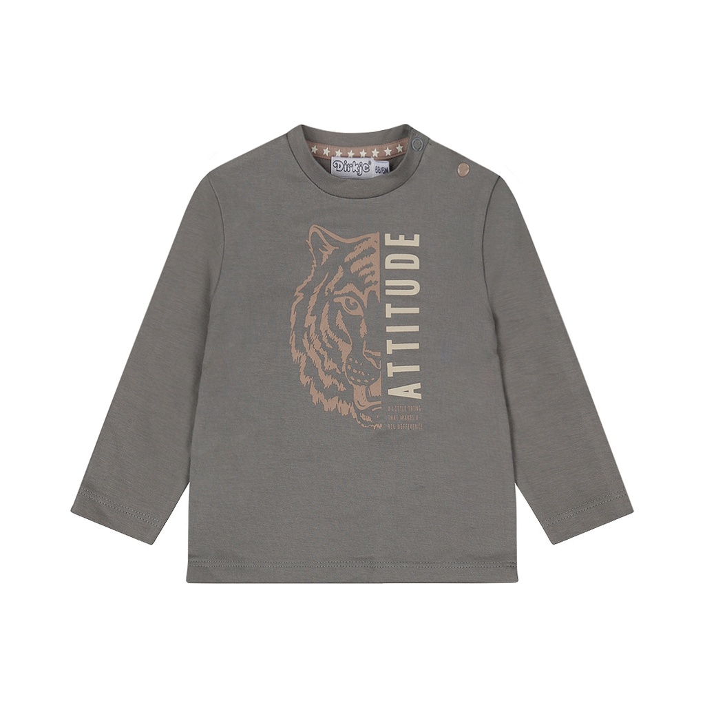 Dirkje | T-shirt Boys Safari Friends T-shirt Longsleeve Grey