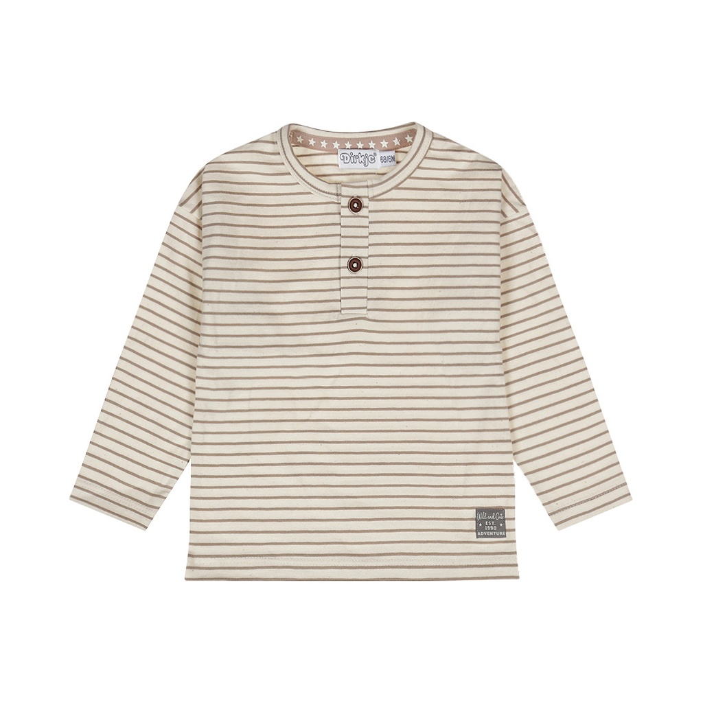 Dirkje | T-shirt Boys Safari Friends T-shirt Longsleeve Off White