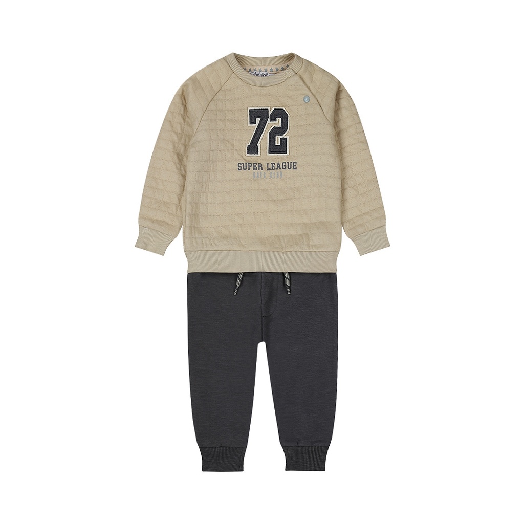 Dirkje | Outfit Boys Frosty Friends Babysuit Pebble 2-delig