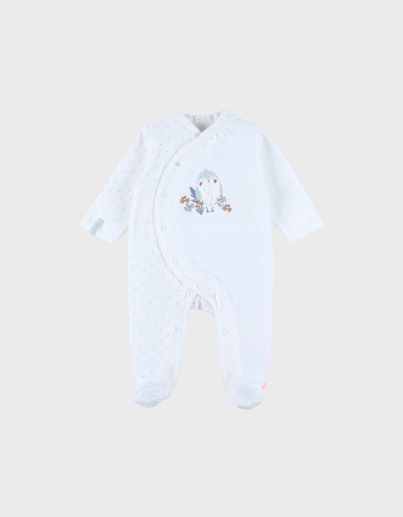 Noukies | Pyjama Lovely Bird Fluweel Uil 