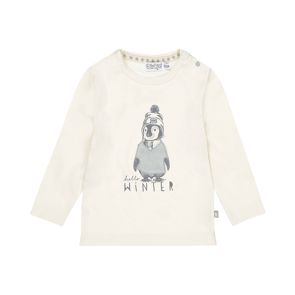 Dirkje | T-shirt Boys Frosty Friends T-shirt Longsleeve Off White