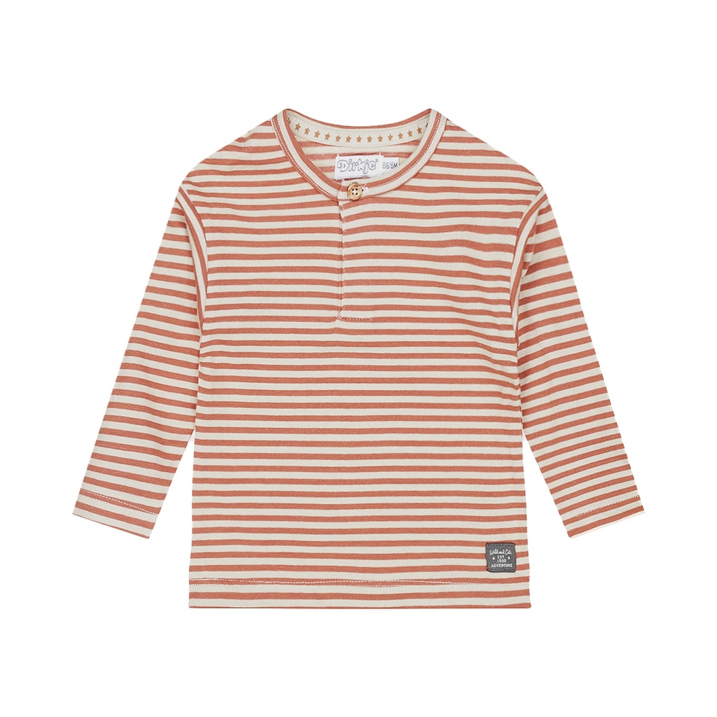 Dirkje | T-shirt Boys Wildland T-shirt Longsleeve Pebble/Rust