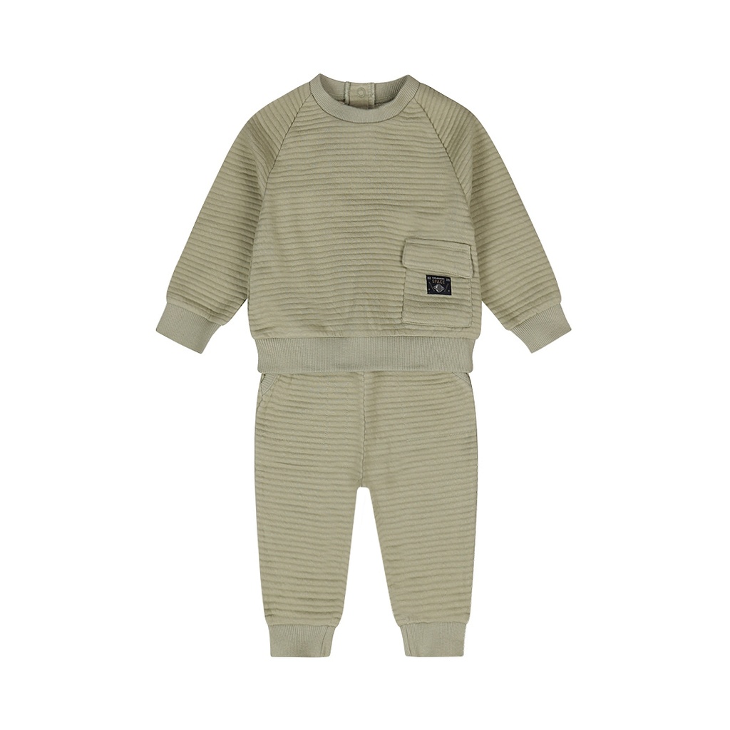 Dirkje | Outfit Boys Space Babysuit Light Green
