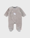 Noukies | Pyjama Newborn Fluweel Beige