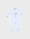 Noukies | Pyjama Fluffy Fluweel Schaap Wit