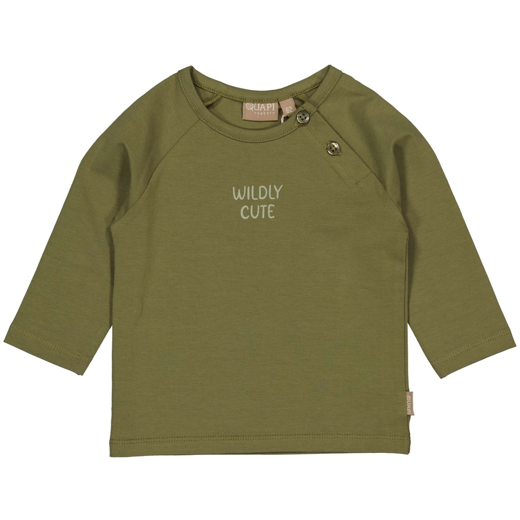 Quapi | T-shirt Boys Karel Dark Olive