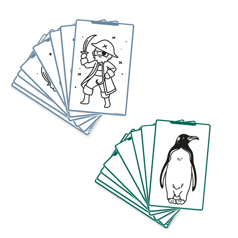 Kidywolf | Navulling Kidydraw - Mini Dieren Van Over De Hele Wereld En Oceanen & Piraten