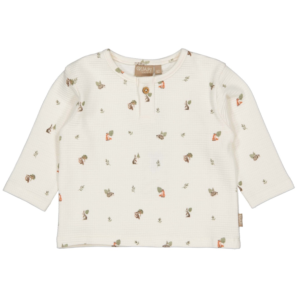 Quapi | T-shirt Boys Kenley Allover Green Sketch