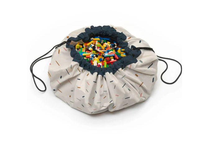 Play & Go | Opbergzak Original Single Print Confetti Dia 140cm