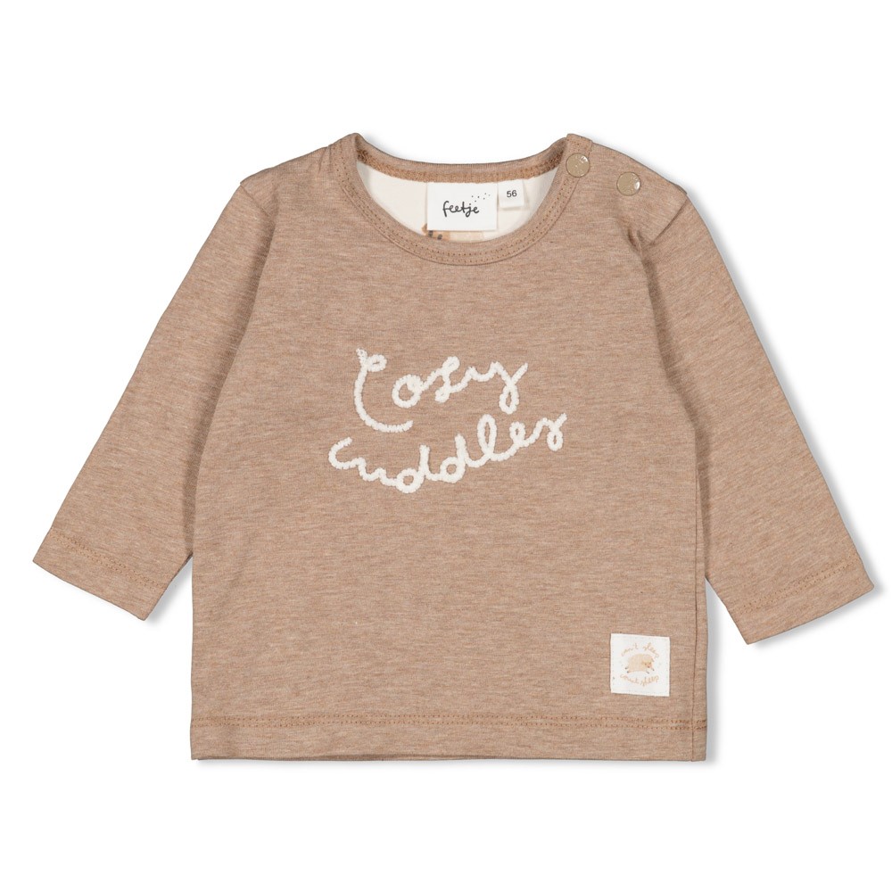 Feetje | T-shirt Sleepy Sheepy Longsleeve Bruin Melange