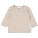 Feetje | T-shirt Sleepy Sheepy Longsleeve Stripes Taupe Melange