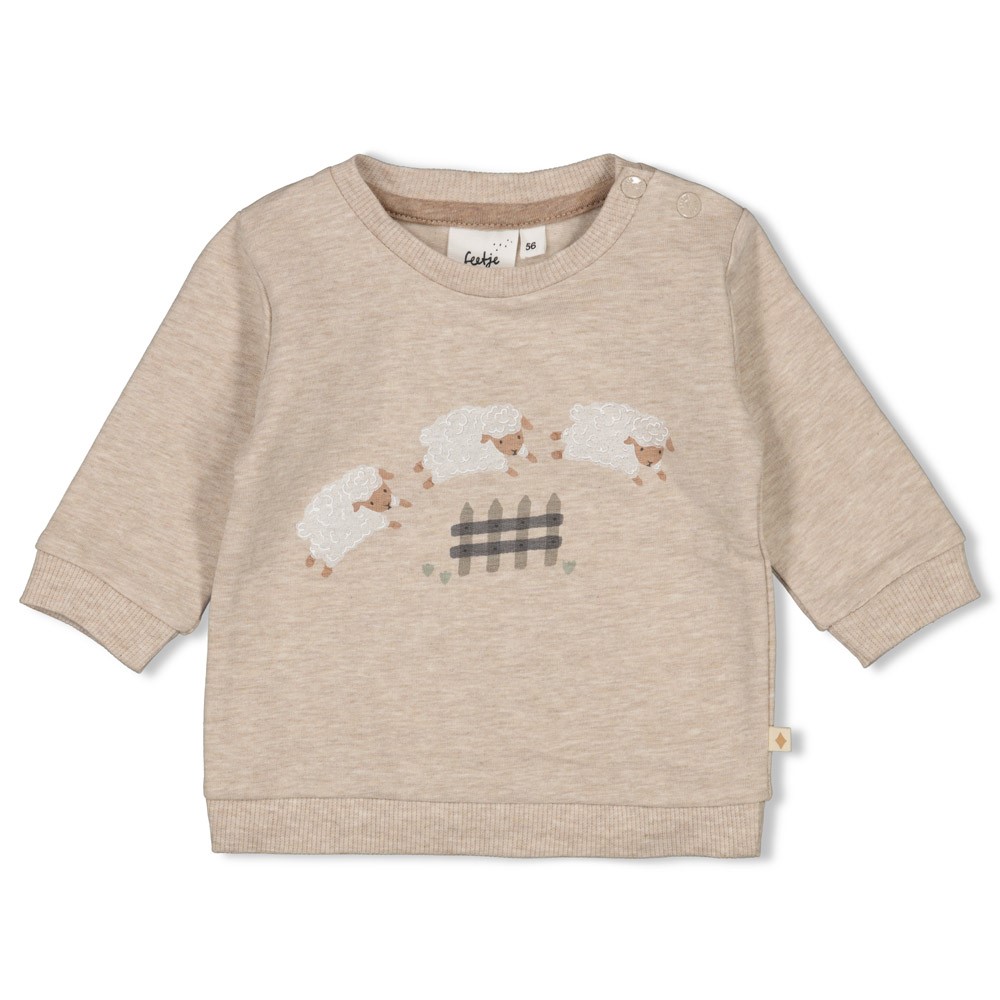 Feetje | Pull Sleepy Sheepy Taupe Melange