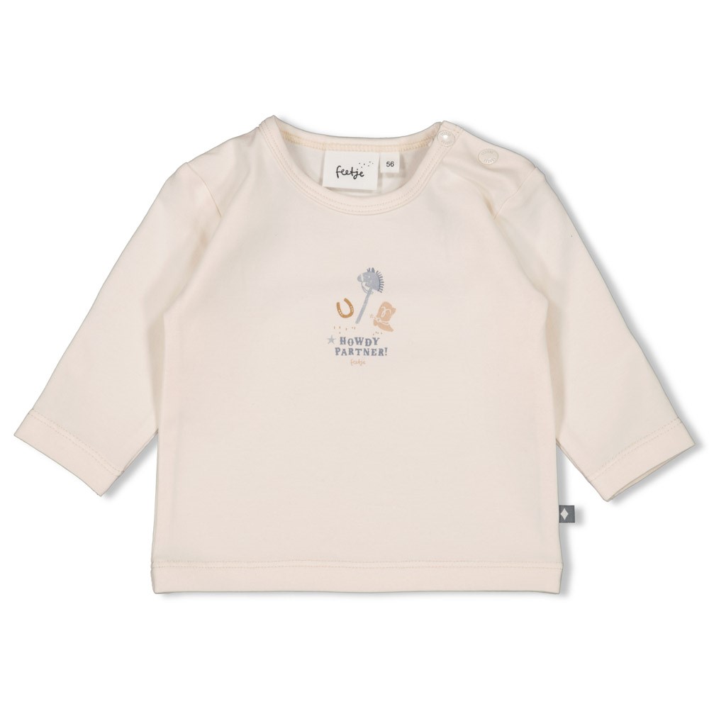 Feetje | T-shirt Howdy Longsleeve Off White