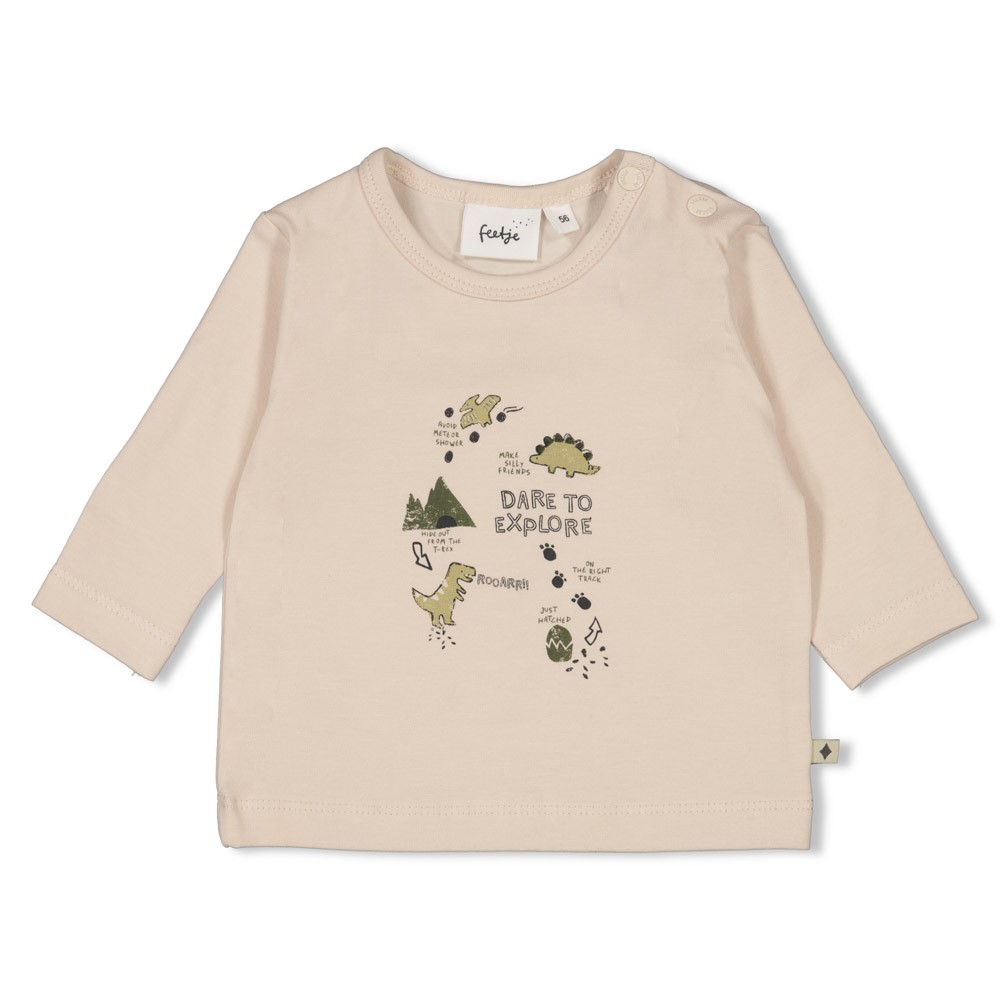 Feetje | T-shirt Rawrsome Longsleeve Off White