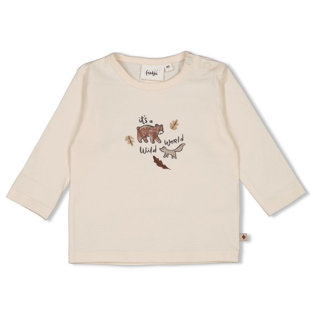 Feetje | T-shirt Wild World Longsleeve Off White 