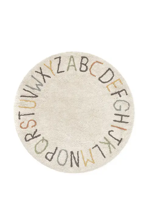 Lorena Canals | Kamertapijt ABC Color and Letters Ø120cm