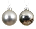 Kaemingk | Kerstbal Glas Mix Zilver Ø10cm 4-pack