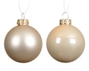 Decoris | Kerstbal Glas Mix Parel Ø10cm 4-pack