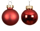 Decoris | Kerstbal Glas Mix Kerstrood Ø10cm 4-pack