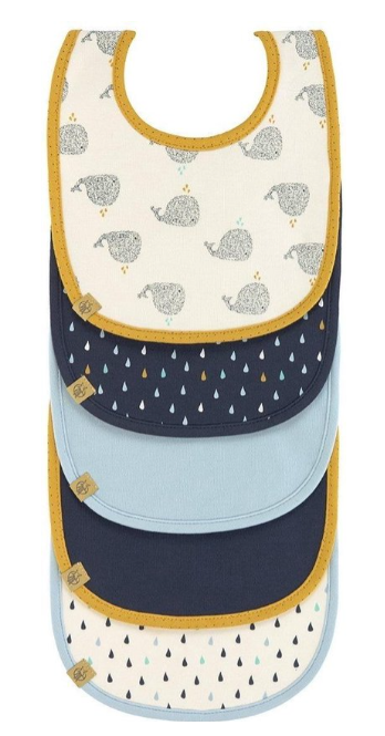 Laessig | Slabbetje Little Water Whale Value Pack 5-pack