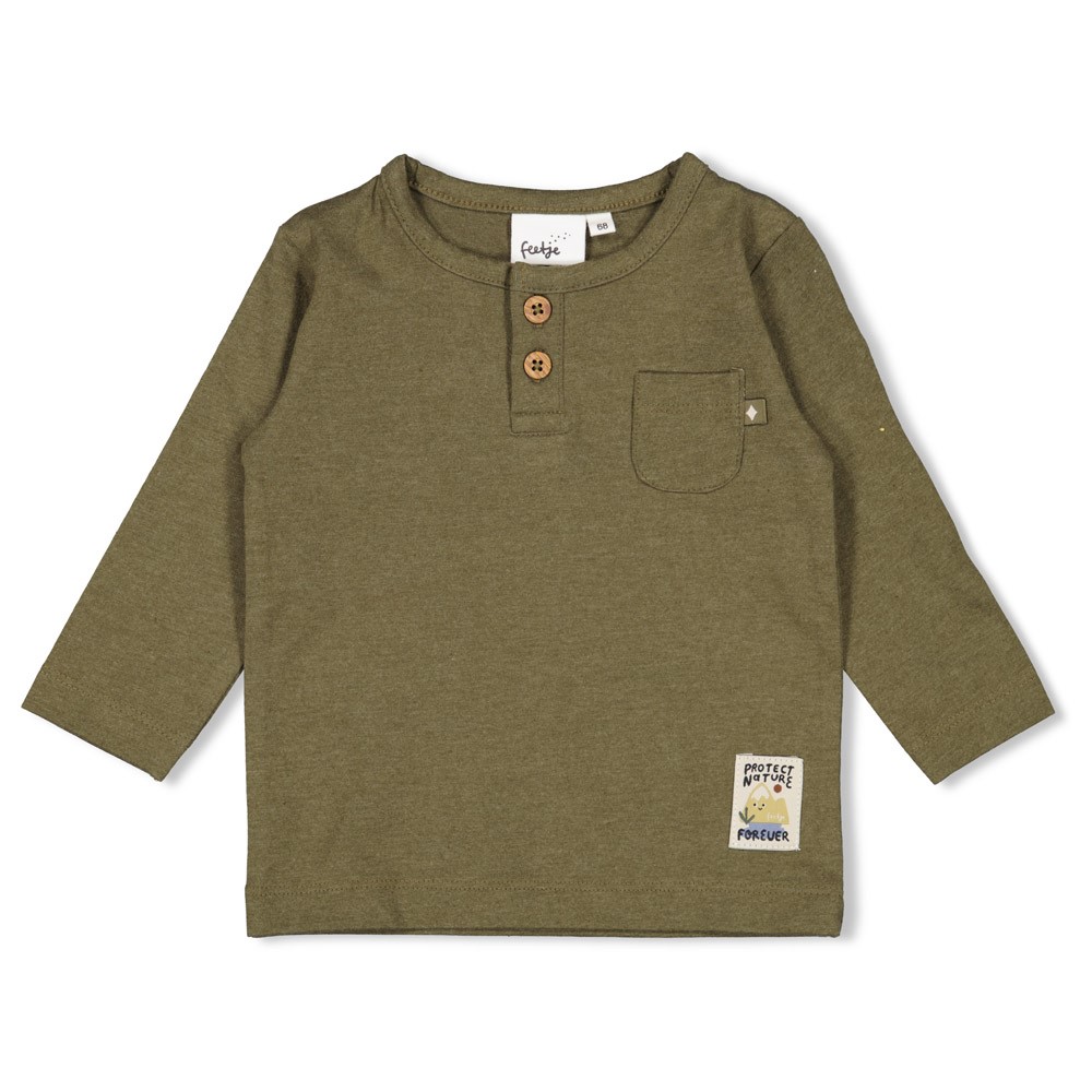 Feetje | T-shirt Mountain Longsleeve Army Melange