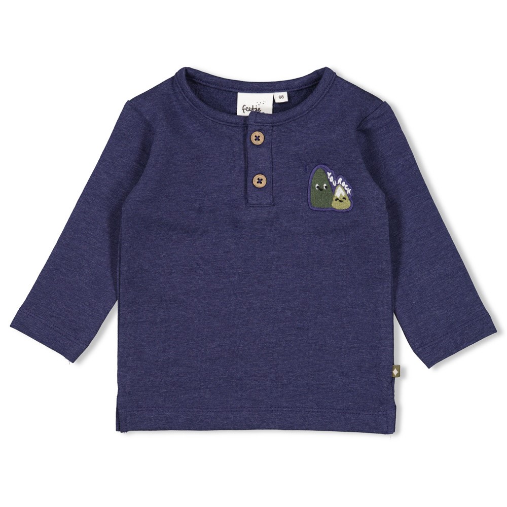 Feetje | T-shirt Mountain Longsleeve Marine Melange