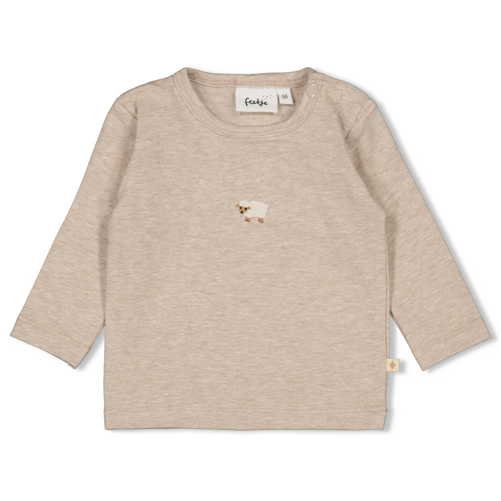 Feetje | T-shirt Sleepy Sheepy Longsleeve Taupe Melange
