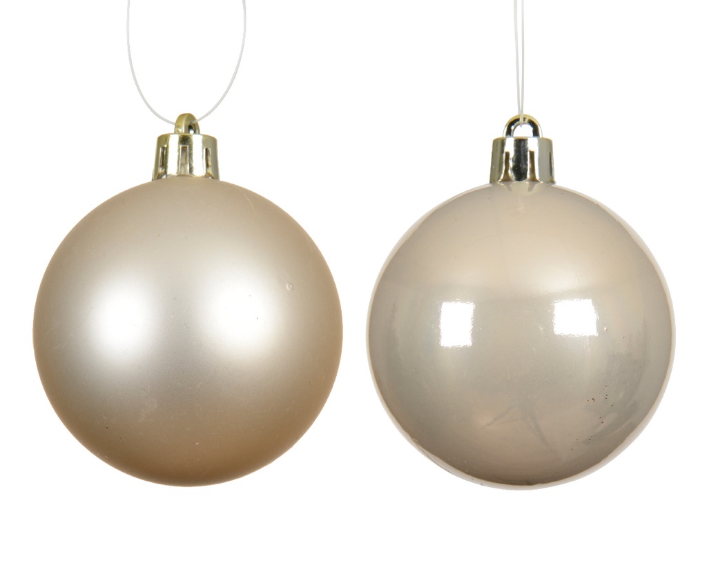 Kaemingk | Kerstbal Polystyreen Mix Parel Ø8cm 6-pack