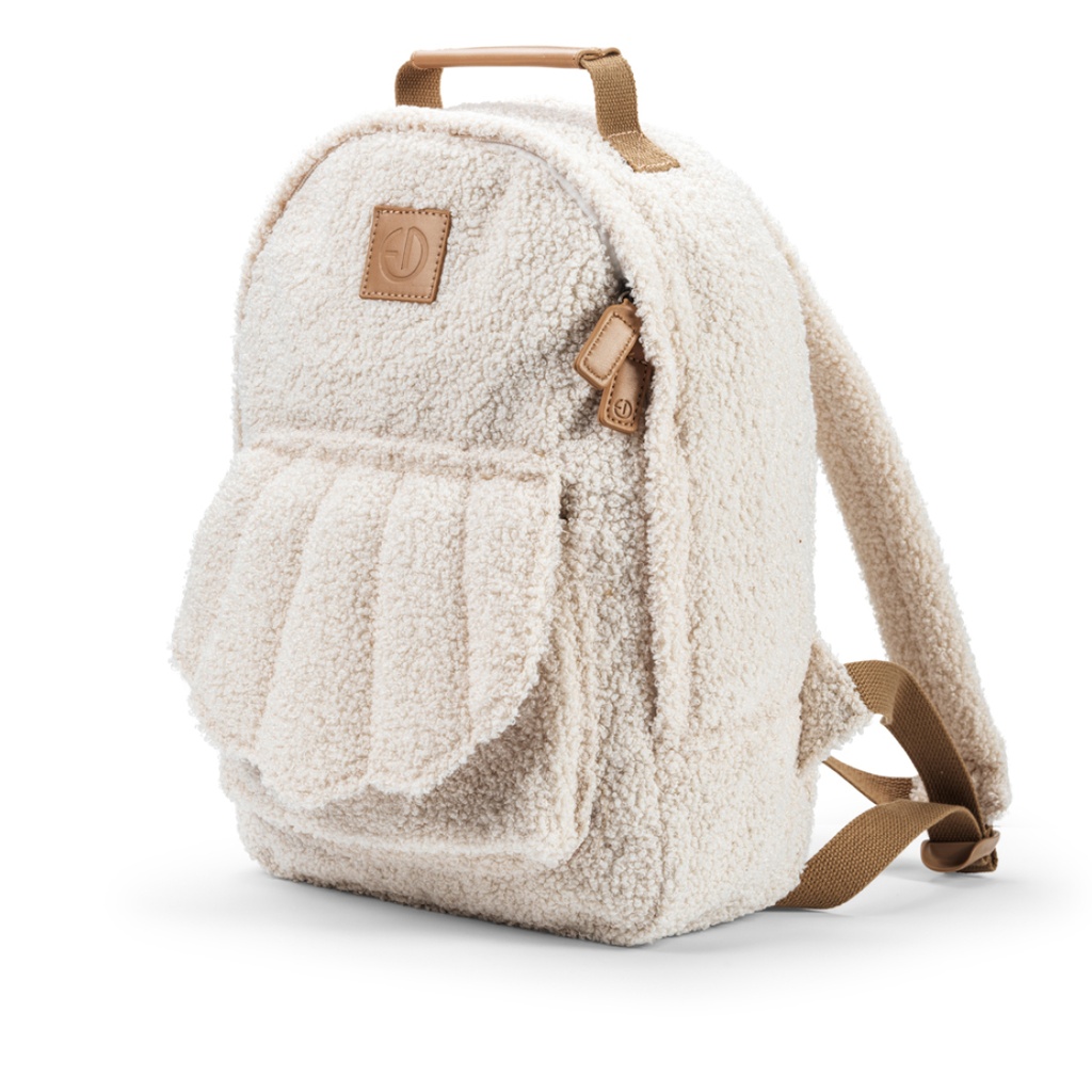 Elodie | Rugzak Midi White Boucle Wit 25x36cm