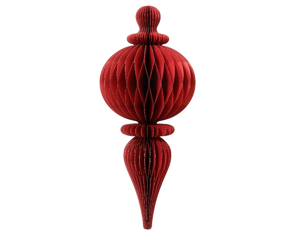 Kaemingk | Hangfiguur Papier Ornament Rood