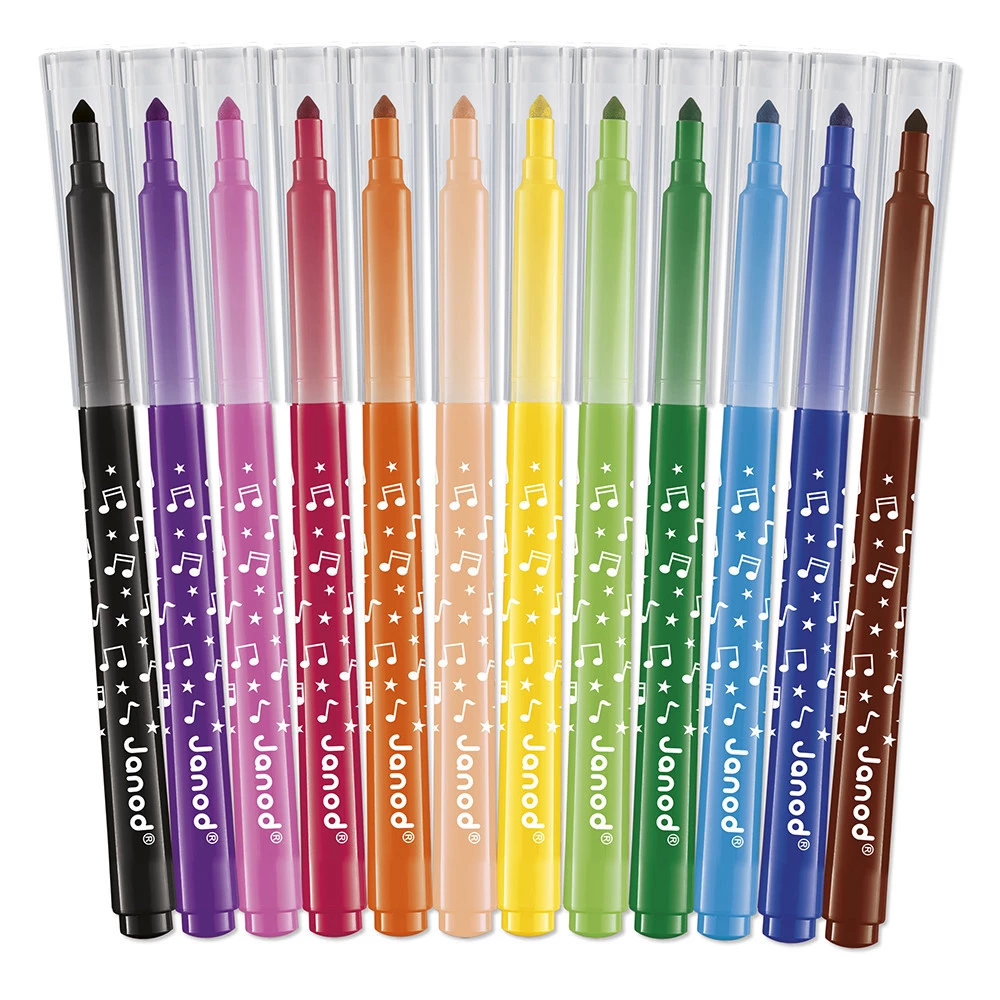 Janod | Stiften Duurzame Viltstiften 12-pack